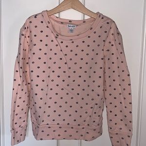 Girl light pink sweatshirt
